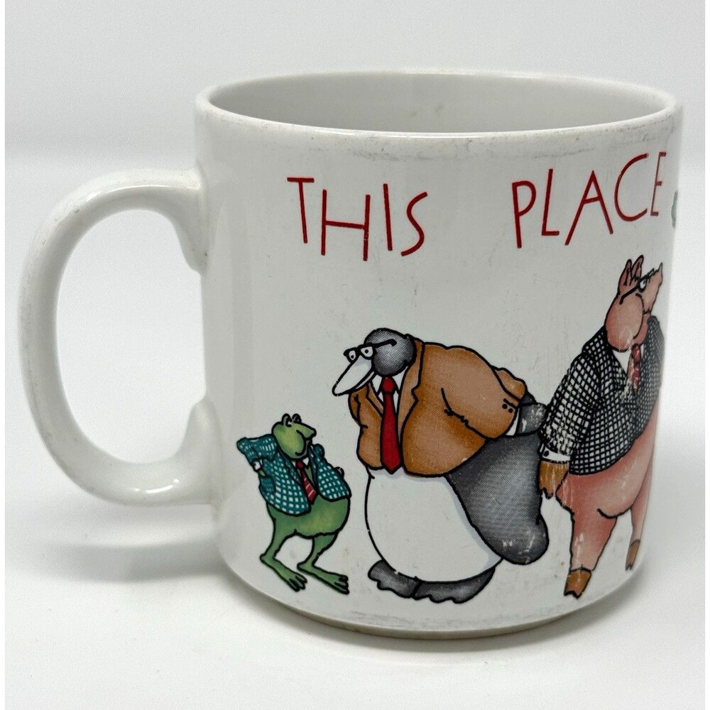 Russ Berrie Coffee Mug "This Place Is a Zoo"